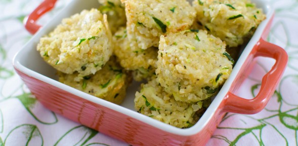 Zucchini and Parmesan Quinoa Bites