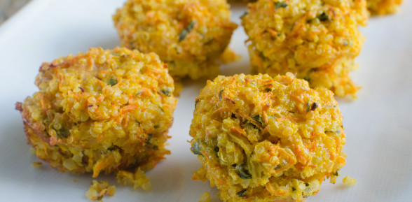 Carrot and Cilantro Quinoa Bites